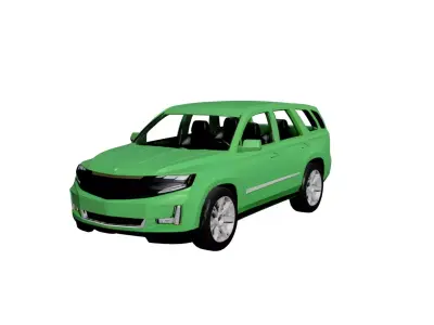Generic SUV 3D Model Versatile All-Purpose Utility Vehicle 02 3D model