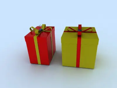 Gift box 1 3D model