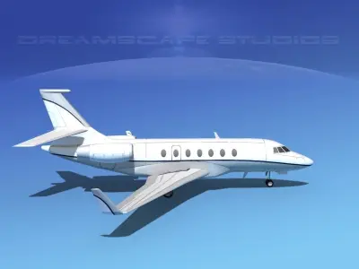 Dassault Falcon 2000 V08 3D model purchase