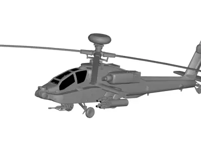 Boeing AH-64 Apache 3D model buy