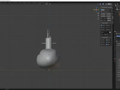 Current Diesel-Electric Submarine 3D model