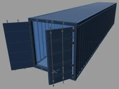 Shipping Container 3D model 9