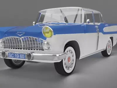 Simca Vedette Chambord V8-1960 3D model