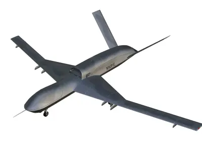 General Atomics MQ-20 Avenger Low-poly 3D model