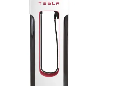 Tesla Electric Vehicle Charging Station 3D model purchase