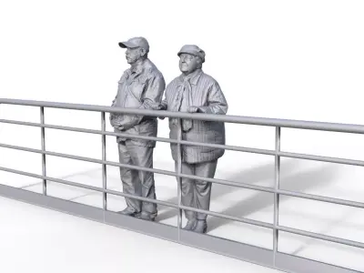 passengers characters Figurines Ship model Vessel Aida 3D print model