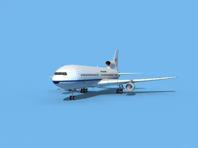 Lockheed L-1011 Royal Airforce 1 3D model