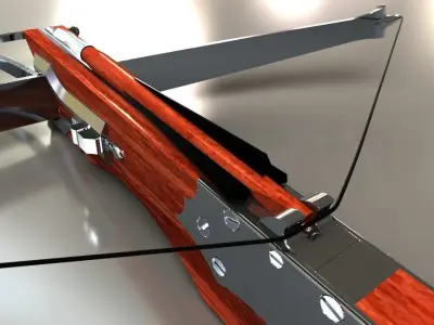 A medieval style crossbow 3D model