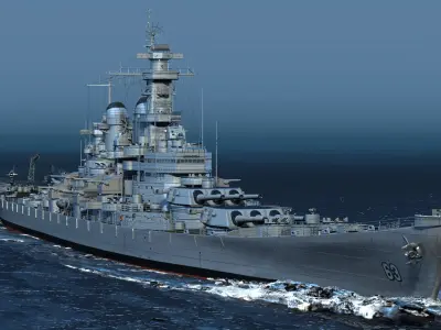 USS Missouri - BB63 3D model