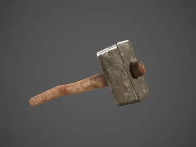 Hammer  Low-poly 3D model