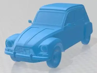 Citroen Dyane 1967 Printable Car 3D print model