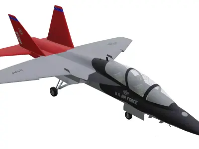 Boeing-Saab T-7A Red Hawk Low-poly 3D model