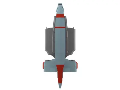 Low-poly spaceship Low-poly 3D model buy