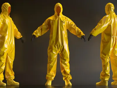Biohazard Shielding Jumpsuit 3D model