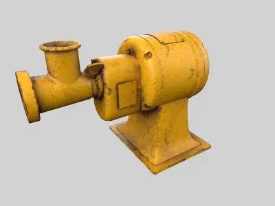 meat grinder Low-poly 3D model
