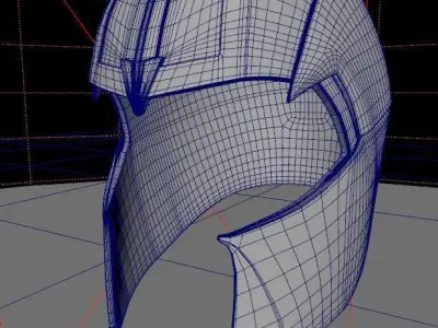 Thanos helmet Low-poly 3D model