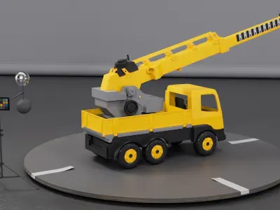 Crane Toy 3D Model Free 3D model