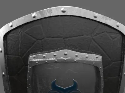 Eternal Guard Shield Low-poly 3D model
