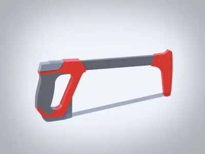 Hack Saw Low-poly 3D model purchase