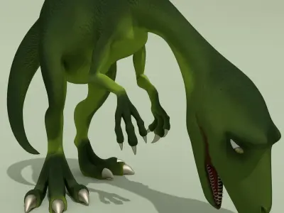 Rigged Dinosaurs Collection 3D model