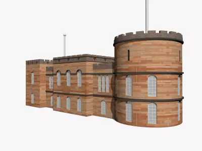 Medieval Castle 3D model get