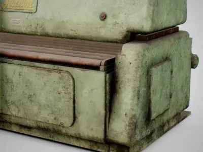 Sanding Machine - Anthon 01 Dirty Low-poly 3D model