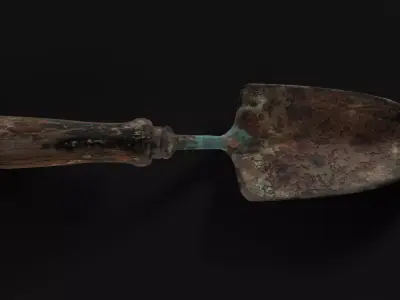 Vintage Gardening Hand Shovel 3D model