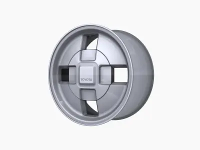 Toyota Corolla 1985 14 OEM wheel Low-poly 3D model