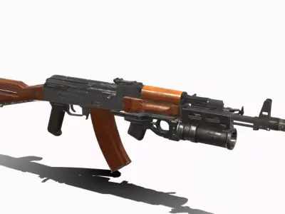 AK 74 GP 25 Low-poly 3D model