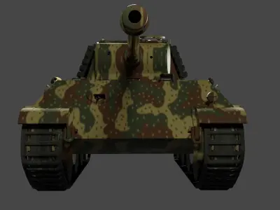 Panzerkampfwagen V Panther Ausf G camouflage 3D model