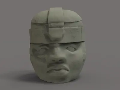 Olmeca Head 3D print model