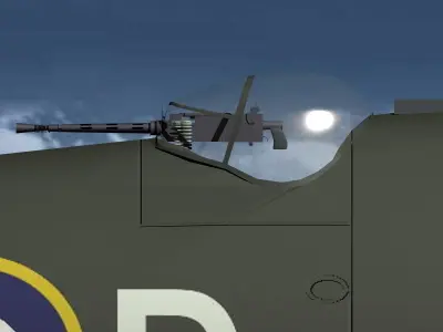 Beaufighter and Hercules engine 3D model