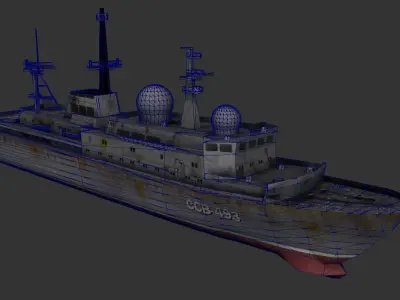 BALZAM SHIP Low-poly 3D model