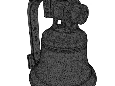 Vintage Nautical Wall Bell 3D model
