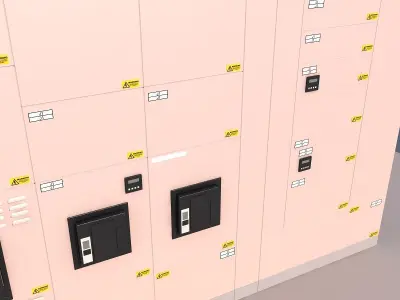 Equipment cabinet 3D model