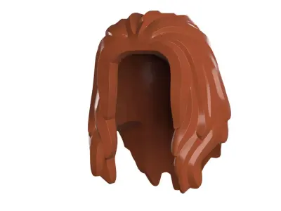 Custom3Dprint Minifigure Accessory - Minifigure Hair S2 - 075 3D print model