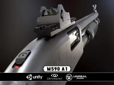 COMPLETE WEAPONS PACK - Models and Textures Low-poly 3D model