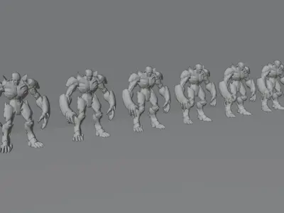 Evil Cyborg Pack 3D model