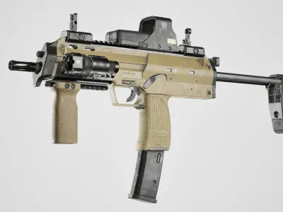 HK MP7 Low-poly 3D model purchase