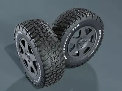 Volkswagen Offroad Wheel 3D model