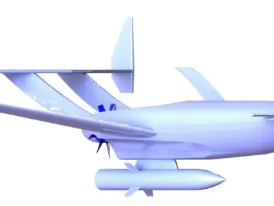 unmanned aerial vehicle with imaginary design  3D model