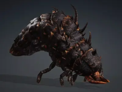 Larval-V2a 3D model