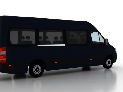 Mercedes Benz Sprinter L3H2 2009 Passenger EU 3D model