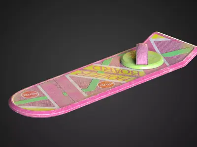Back To The Future Hoverboard Low-poly 3D model