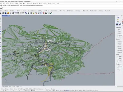 Mungyeong South Korea Free low-poly 3D model