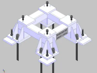 26365-Base for robot KAWASAKI BX100S-Hight 300 3D model