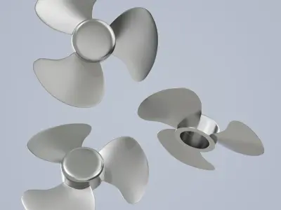 Propeller Collection three propellers 3D model