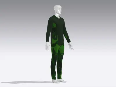 Soldier Uniform  Low-poly 3D model