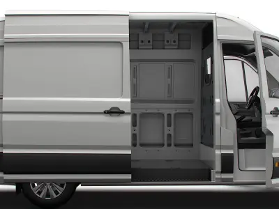 MAN TGE Panel Van L2H2 HQ Interior 2023 3D model