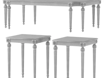ebanista baladin coffee table 3D model